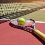 tennis court during winters